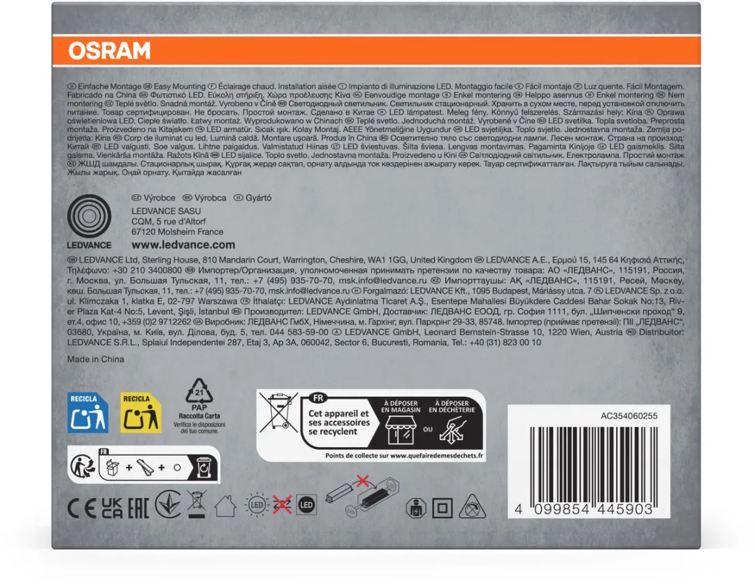 Osram Downlight Slim Set 3x120mm 3000K - 3 Stuks - afbeelding 5 van 6
