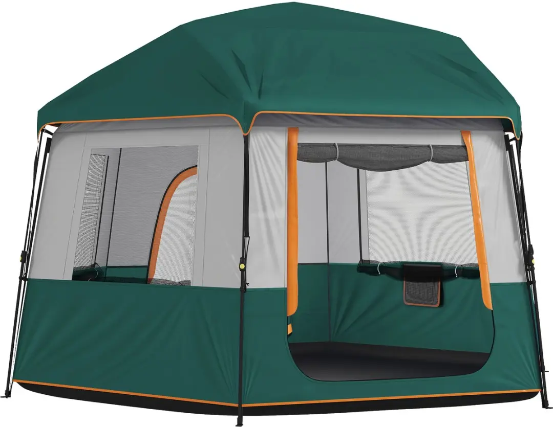 Outsunny Tunneltent voor 6 personen met muggengaas