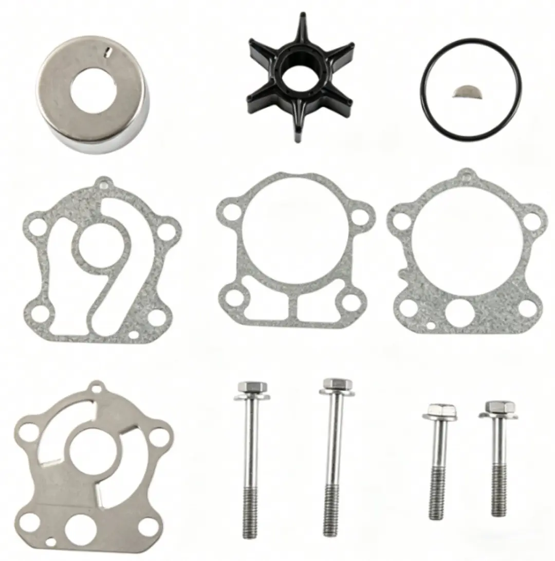 ECTEATOY® Vervangende Impeller Reparatieset voor Buitenboordmotor Waterpomp 2-T