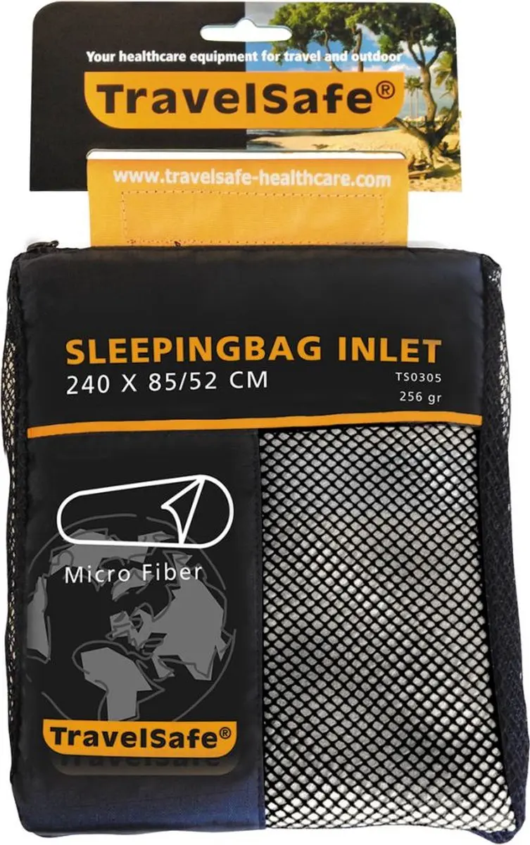 Travelsafe Microvezel Mummie Slaapzak Inleg - Off White - afbeelding 5 van 6