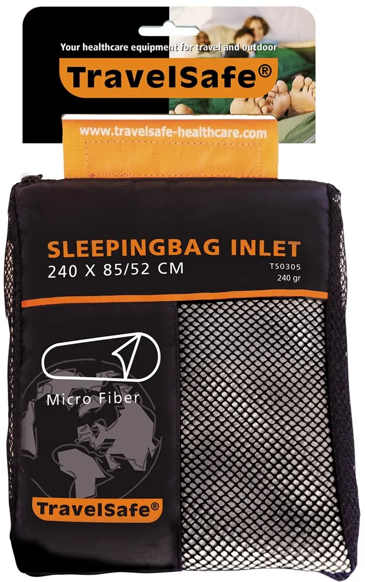 Travelsafe Microvezel Mummie Slaapzak Inleg - Off White - afbeelding 6 van 6