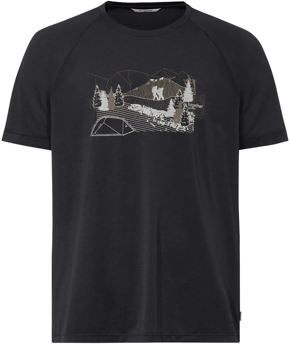 Vaude Gleann Ii T-shirt Met Korte Mouwen Zwart XL Man