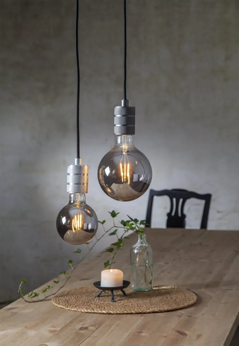 3-Pack | G95 Globelamp - E27 - 1.8W - Super Warm Wit <2200K - Filament - Rookglas