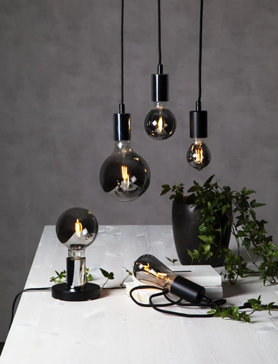 3-Pack | G95 Globelamp - E27 - 1.8W - Super Warm Wit <2200K - Filament - Rookglas