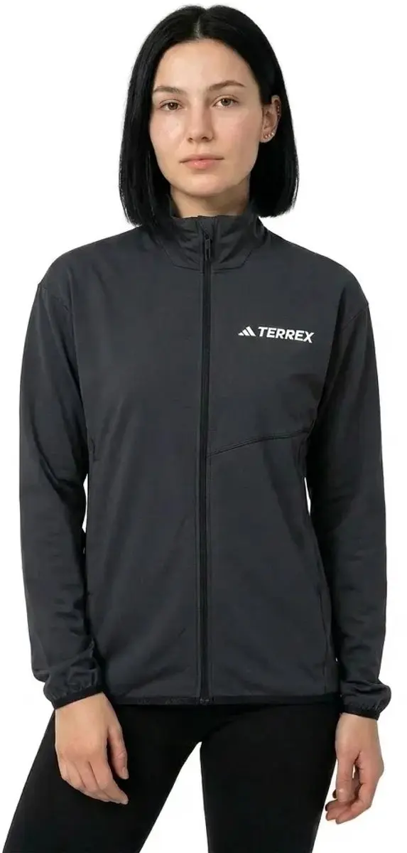 Adidas Terrex Multi Climawarm Tech Fleece Met Volledige Rits Zwart M Vrouw