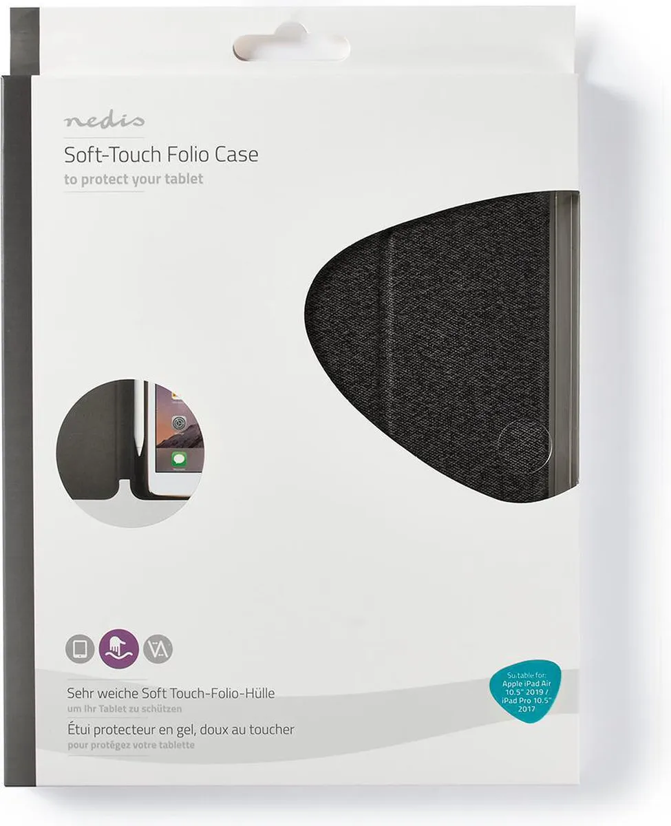 Nedis TCVR20005GY Folio Case iPad Air/Pro 10.5" - Grijs/Zwart