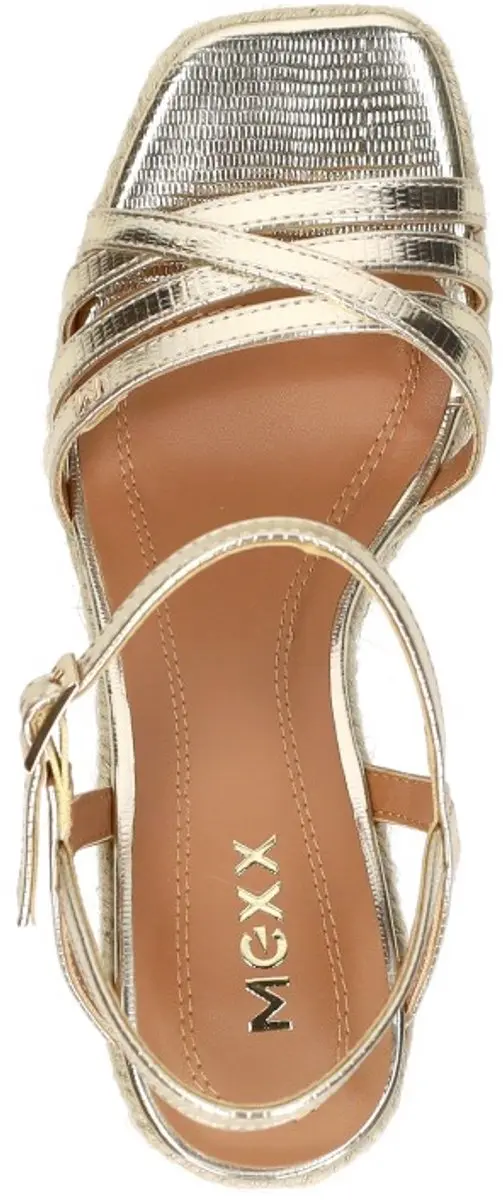 Mexx Noemi Pakina Sandalen - Goudkleurig - Maat 39 - afbeelding 5 van 6