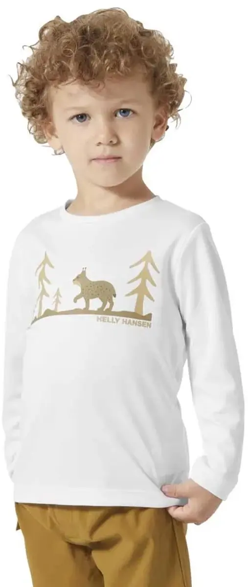 Helly Hansen Tech Graphic K T-shirt Met Lange Mouwen Wit 3 Years Jongen