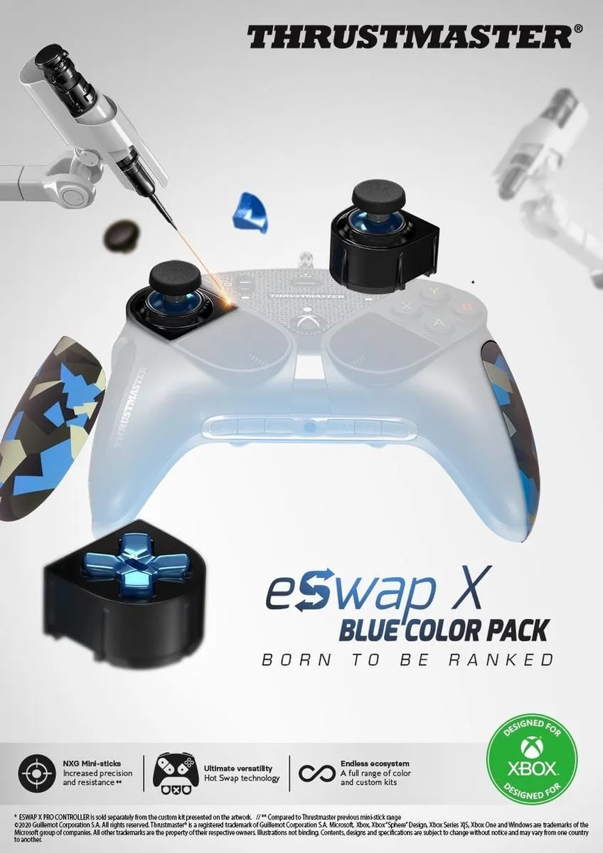 Thrustmaster eSwap X 4460188 Blauw/Camo Verwisselbare Mini-Sticks