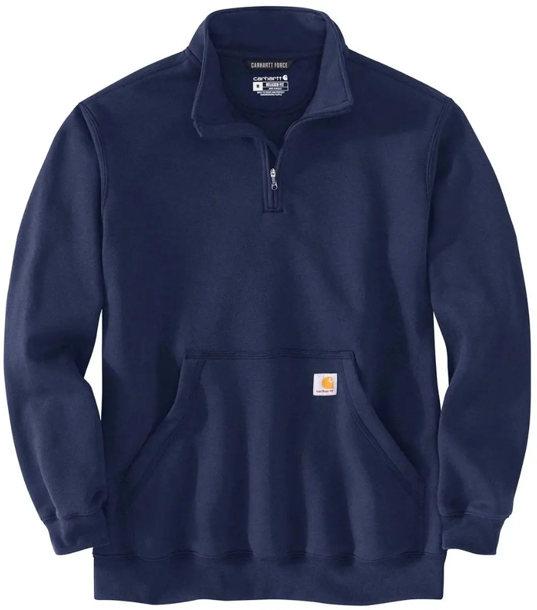 Carhartt Quarter-Zip Sweatshirt Heren - New Navy - afbeelding 5 van 6