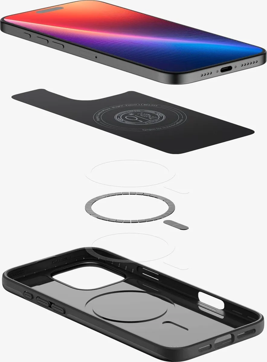 Spigen Thin Fit ACS07978 iPhone 16 Pro Max Hoes - Zwart