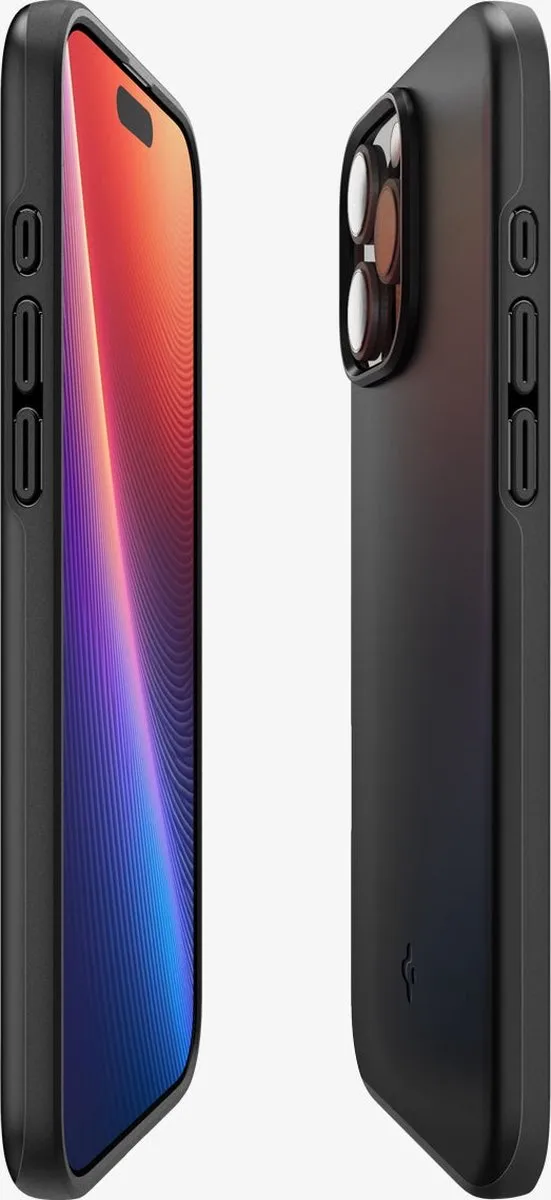Spigen Thin Fit ACS07978 iPhone 16 Pro Max Hoes - Zwart