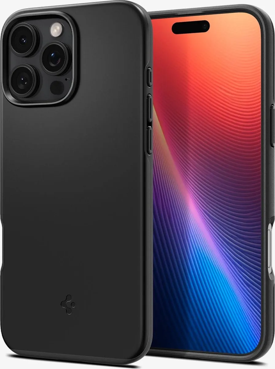 Spigen Thin Fit ACS07978 iPhone 16 Pro Max Hoes - Zwart