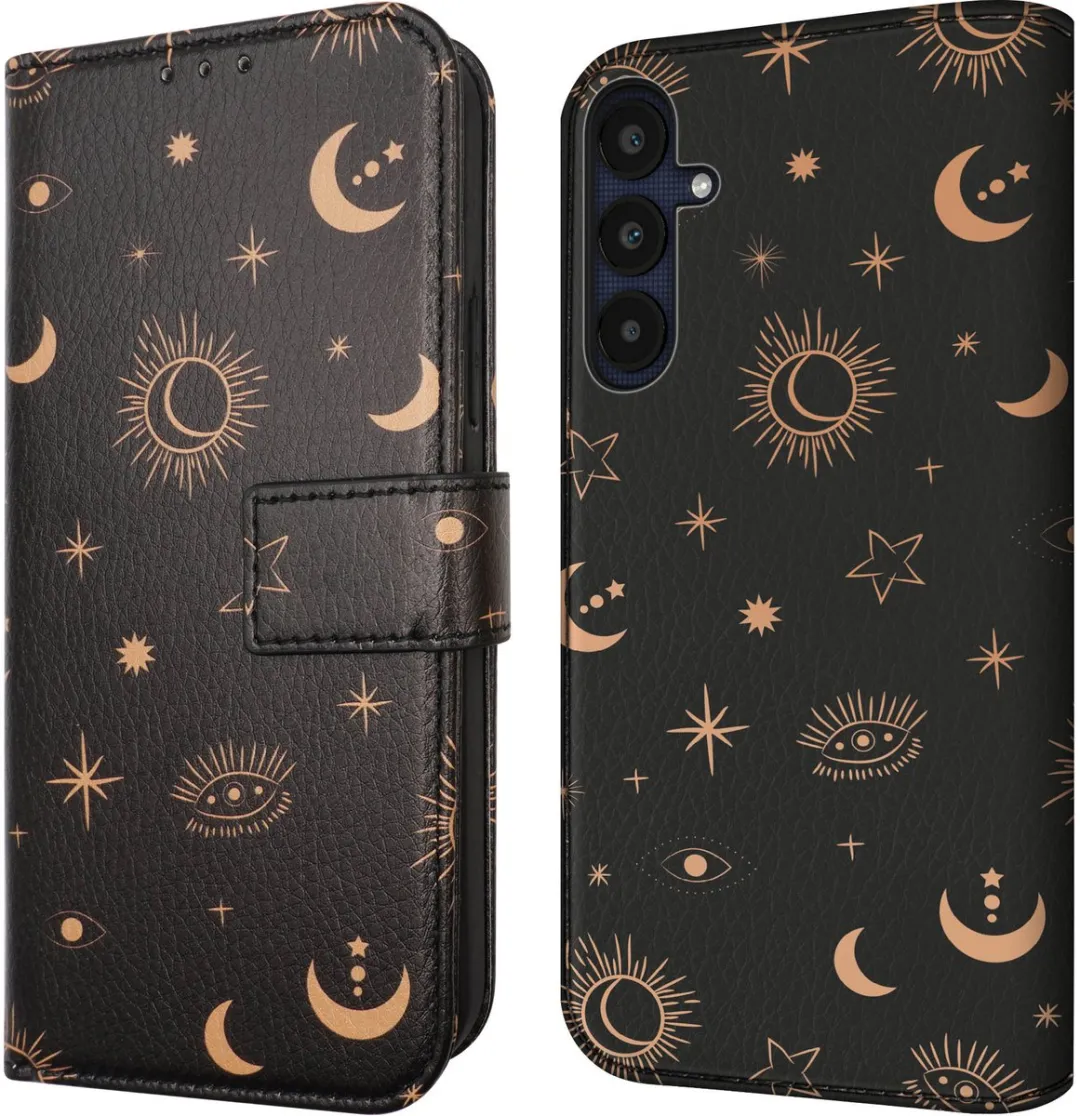 Imoshion Galaxy A25 Hoesje Sky Black - 3 Pasjes