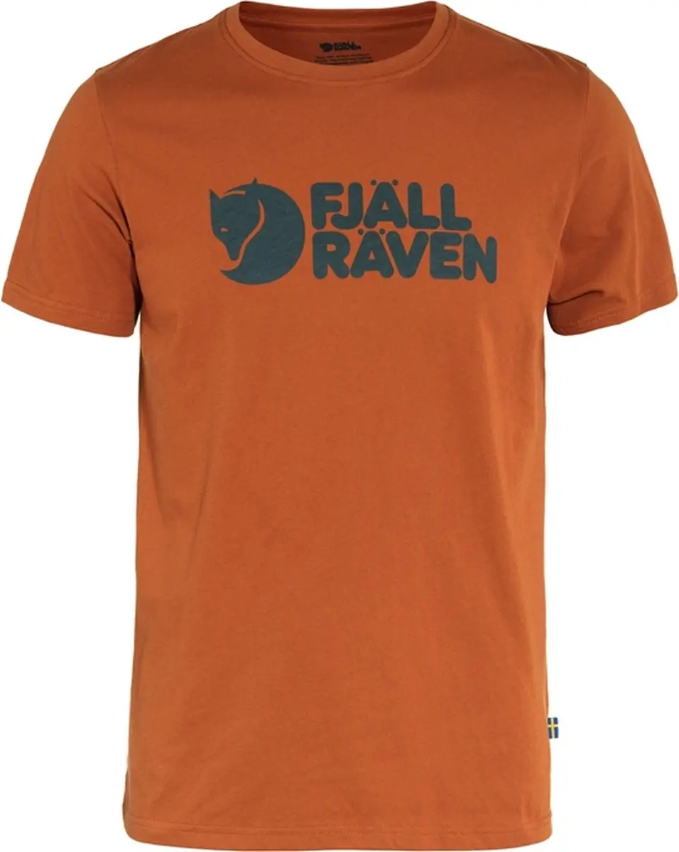 FJALLRAVEN logo T-shirt M Terracotta brown