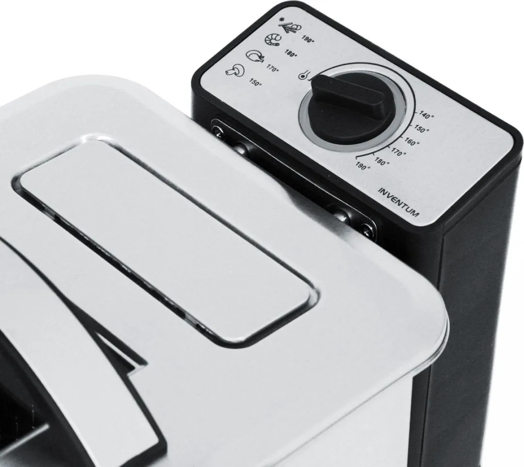 Inventum GF645F Frituurpan 4L 3000W - RVS/Zwart