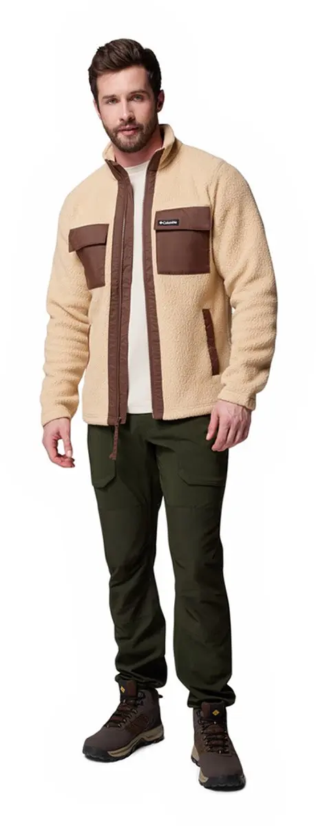 Columbia Juniper Peak Full Zip Fleece - Canoe/Tobacco - 2XL - afbeelding 5 van 6