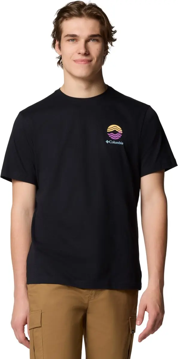 Columbia Kettle River Outdoor Tee, Mannen, Zwart, T-shirt, maat: L