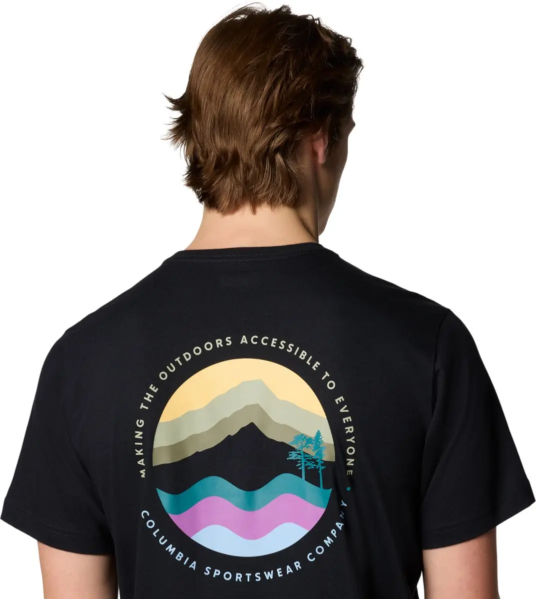 Columbia Kettle River Outdoor Tee Heren - Zwart, L - afbeelding 5 van 5