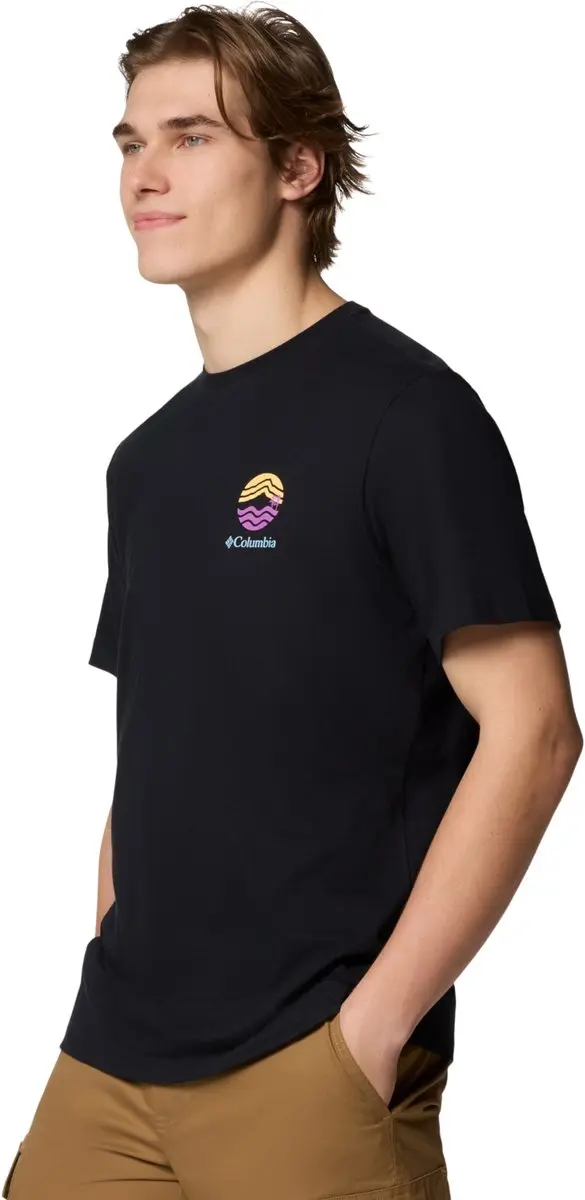 Columbia Kettle River Outdoor Tee Heren - Zwart, L - afbeelding 2 van 5