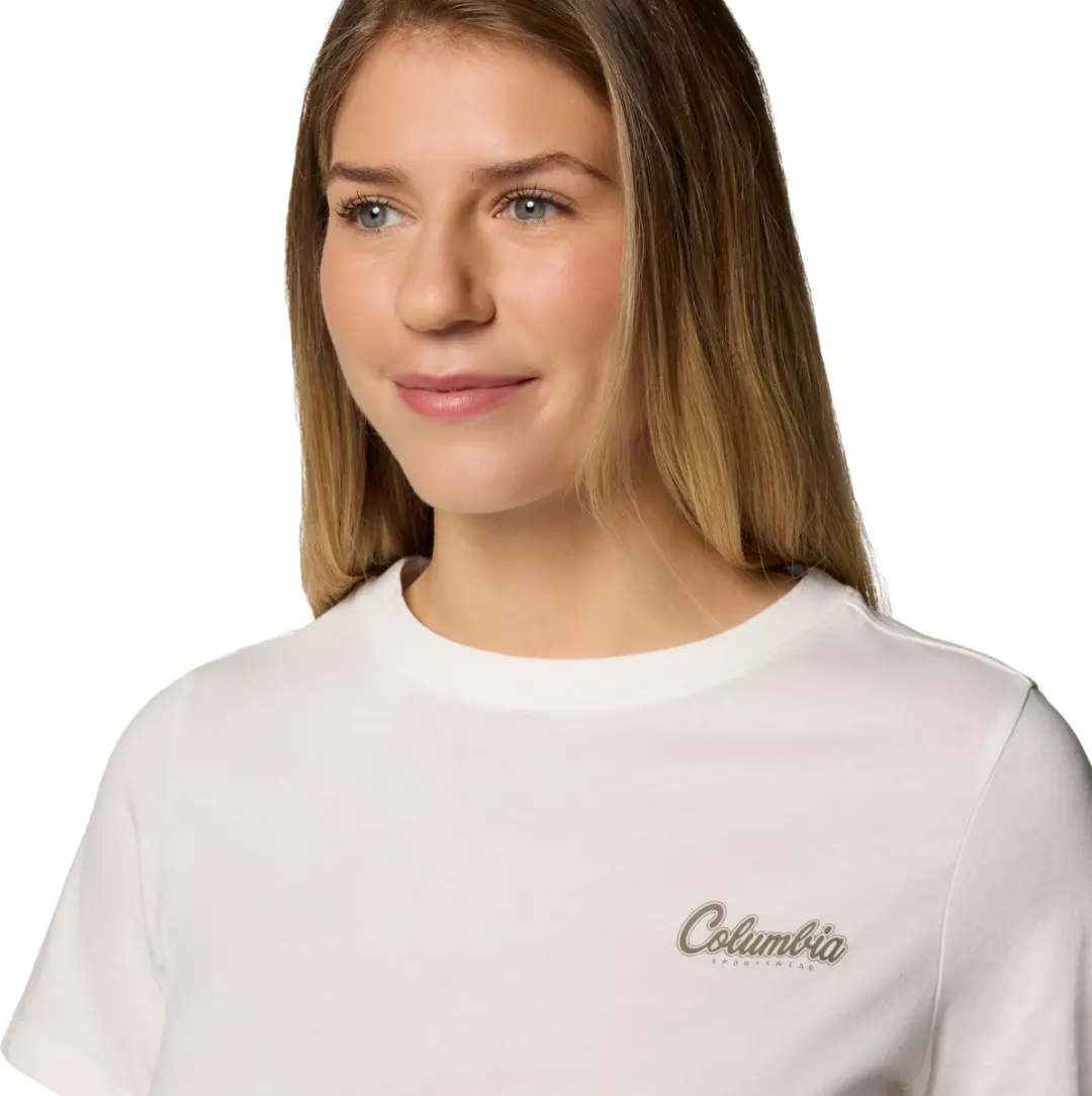Columbia Rolling Bend Graphic SS Dames T-shirt - Beige - L - afbeelding 4 van 5