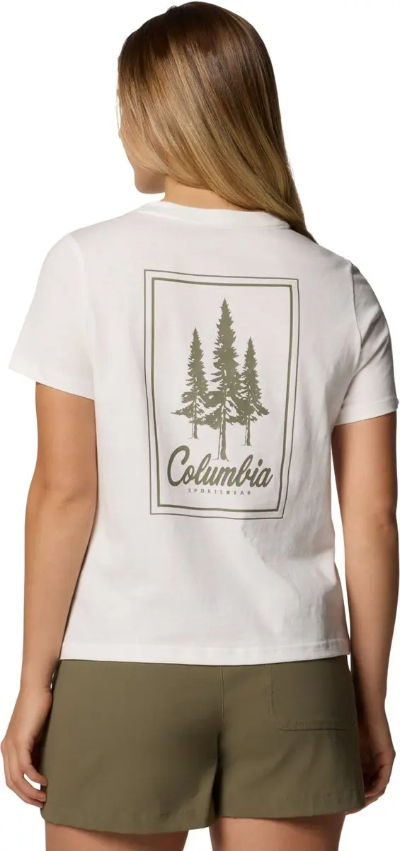 Columbia Rolling Bend Graphic SS Dames T-shirt - Beige - L - afbeelding 3 van 5