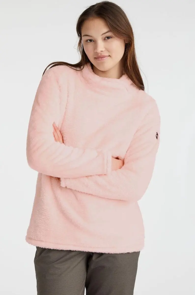 Ski Vest O'Neill Women Hazel Full Zip Fleece Peach Whip-M