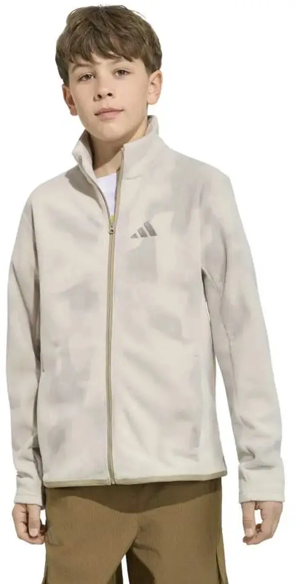 Adidas Terrex Multi Aop Fleece Met Volledige Rits Beige 14-15 Years Kinderen