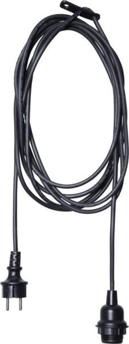 Star Trading Hanglamp Outdoor IP44 E27 - 5m Kabel - Zwart - afbeelding 6 van 6