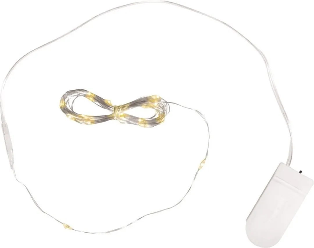 Rayher Lichtsnoer 220cm - 20 Micro LED Lampjes Wit