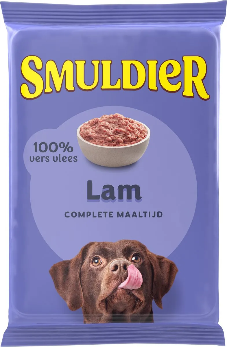 Smuldier Lam 400g | 48st. | compleet | diepvries hondenvoer | vers vlees