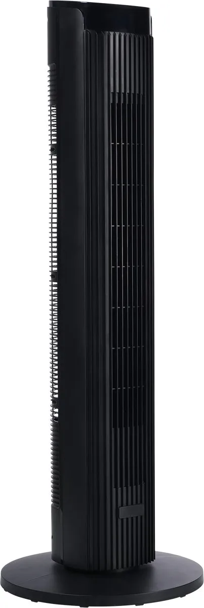 Princess DC Torenventilator 91cm– Extra Stil - 12 snelheden – 4 windmodi – 90° oscillatie – Timer 1-24uur – Met Afstandsbediening – Zwart - 352370