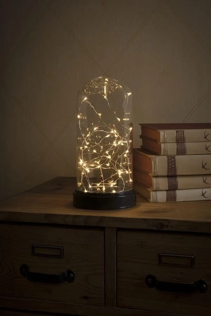 Konstsmide LED Glazen Stolp 24.5cm - 50 Lichtpunten - afbeelding 3 van 4