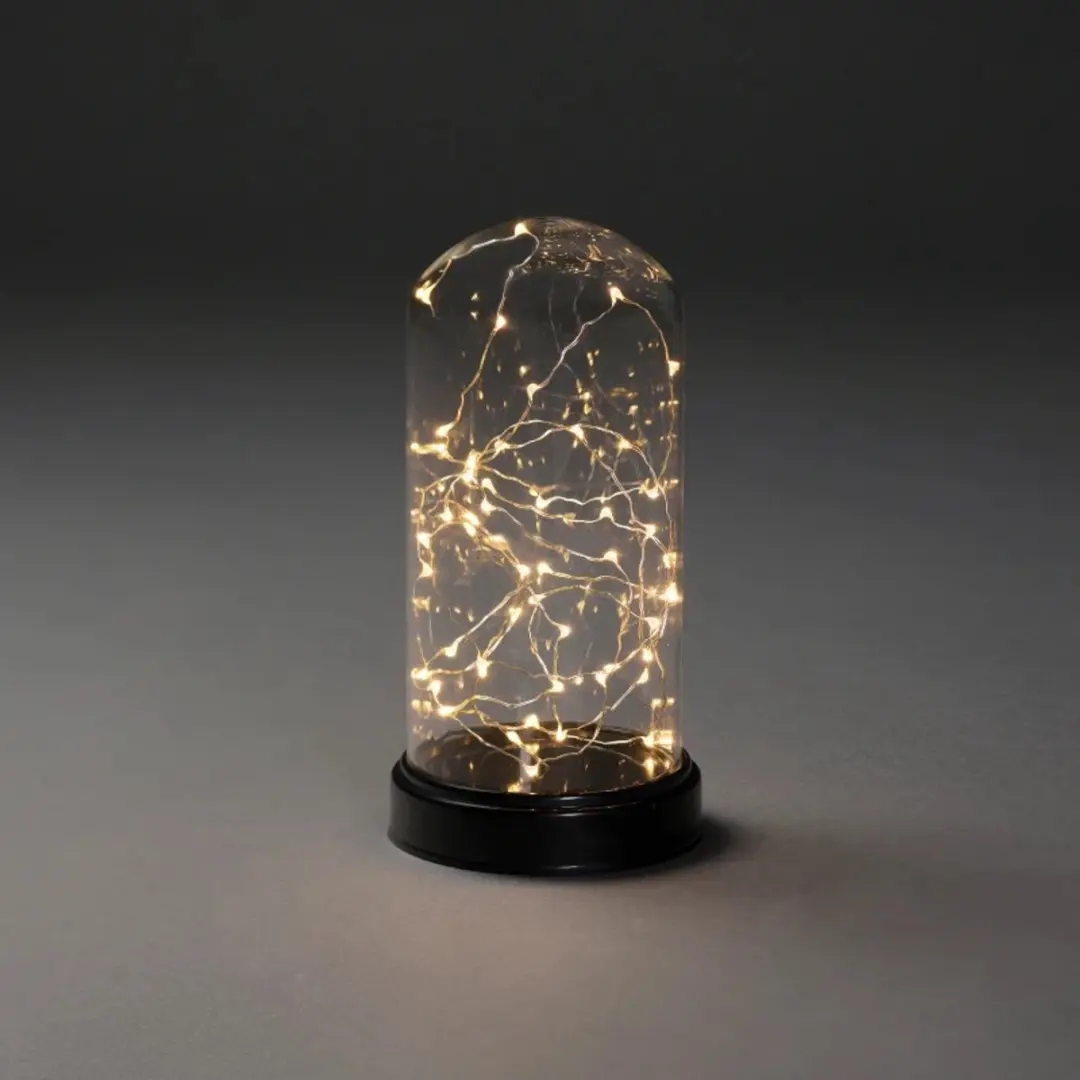 Konstsmide LED Glazen Stolp 24.5cm - 50 Lichtpunten - afbeelding 2 van 4
