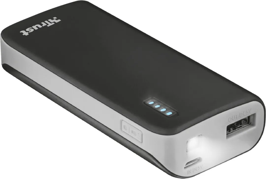 Trust Ventu USB Ventilator Geel - 4400mAh Powerbank