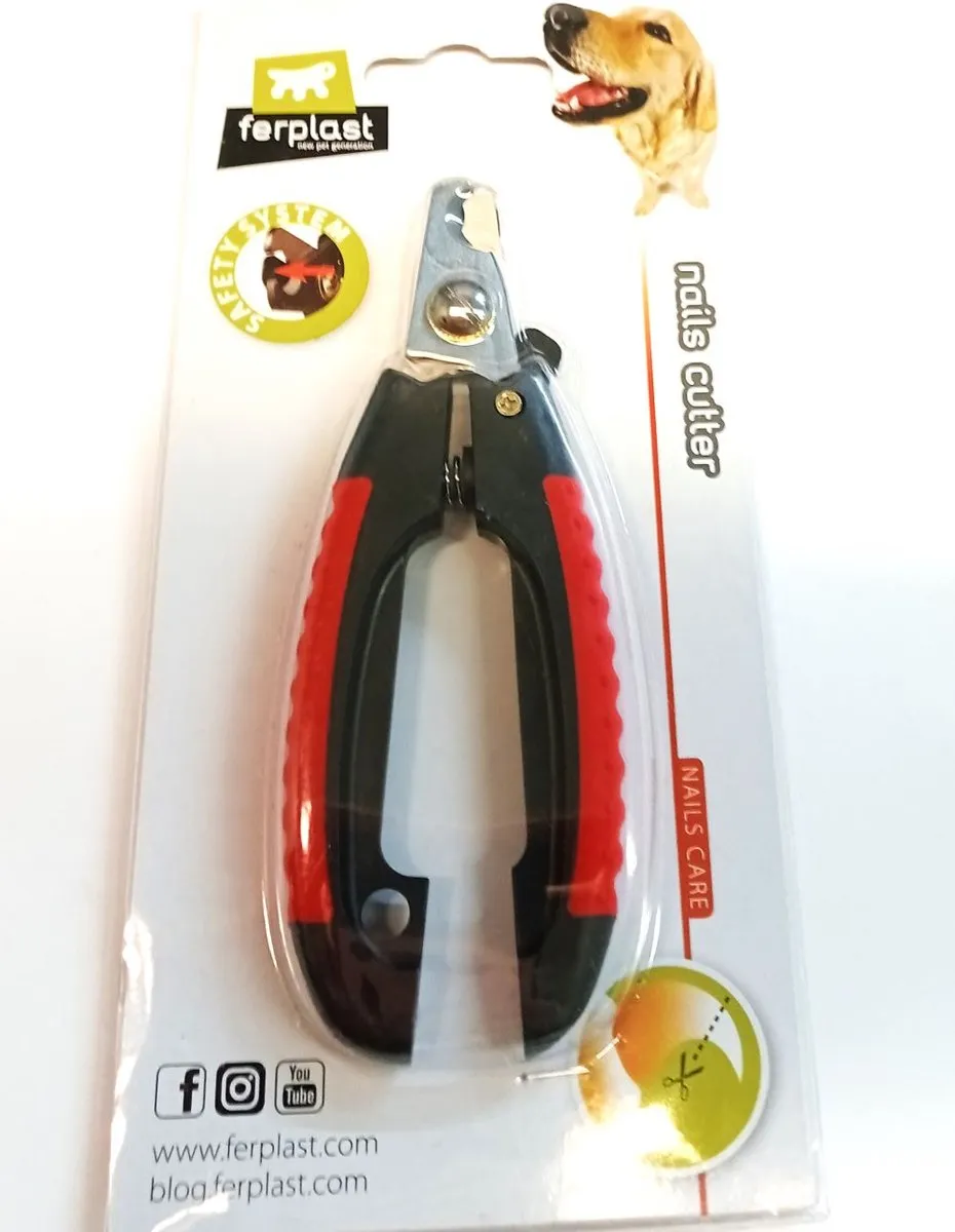 Ferplast Nageltang voor Honden - Rood/Zwart