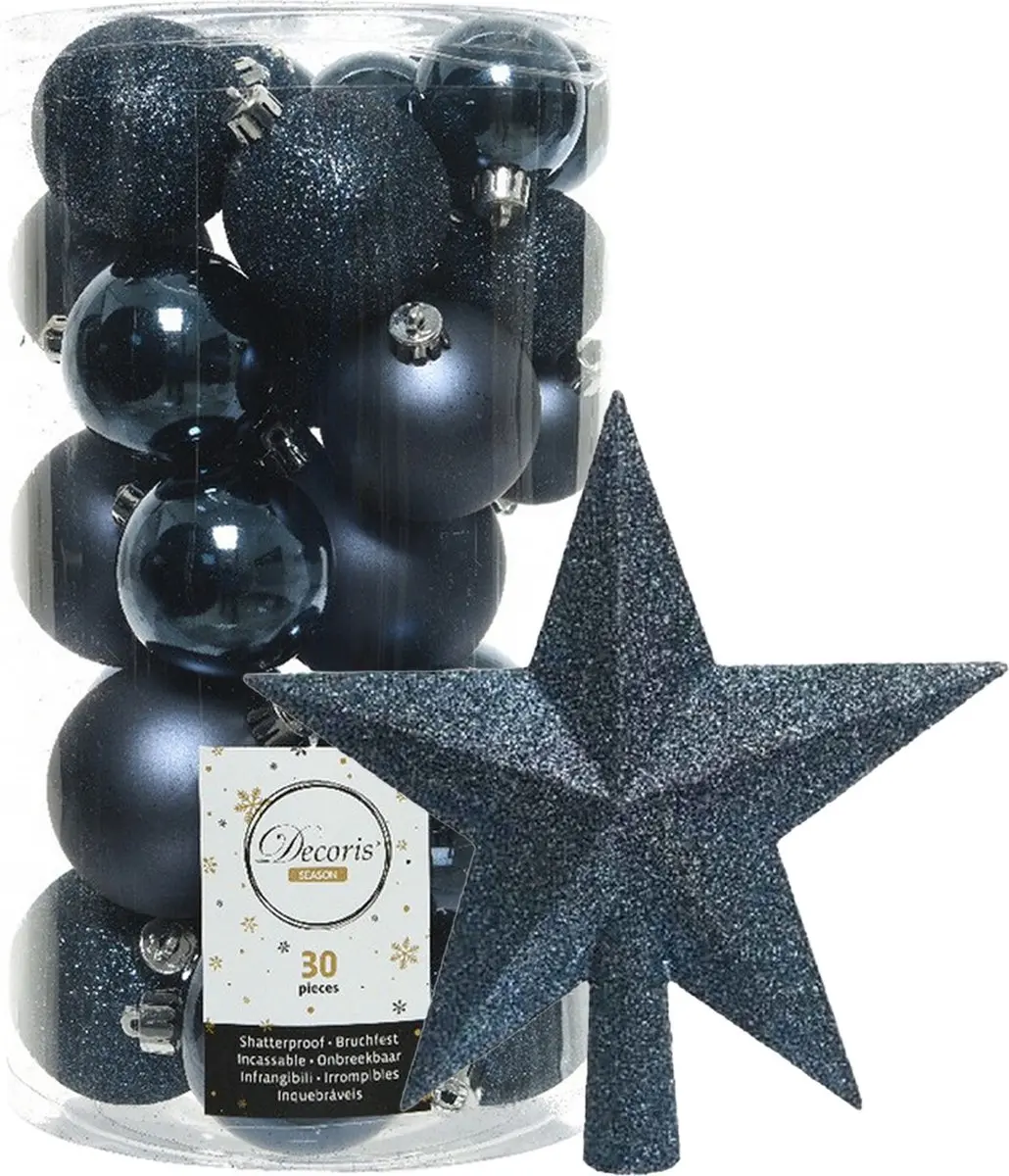 Decoris kerstballen 30x stuks