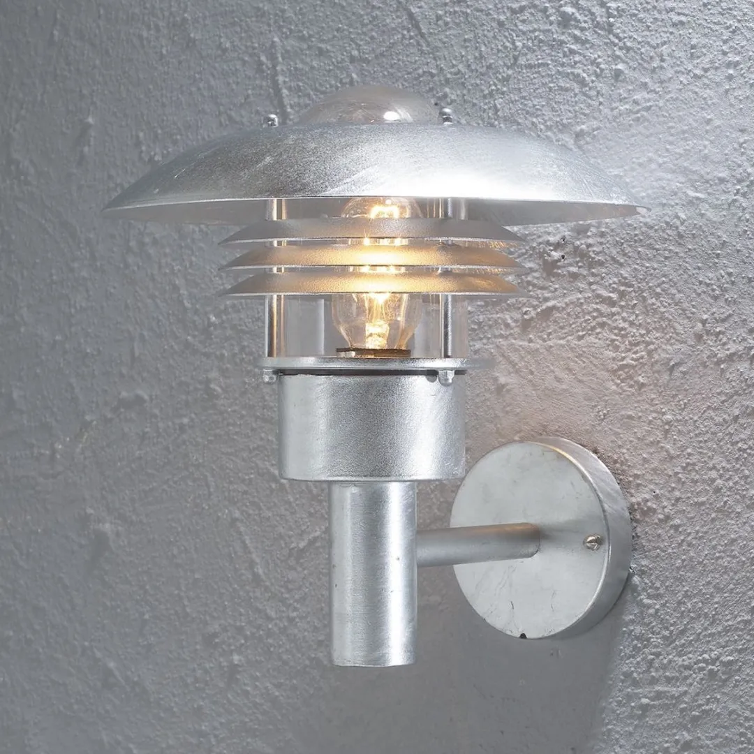 Konstsmide Modena Wandlamp 75W - Staal Zilver - afbeelding 4 van 6