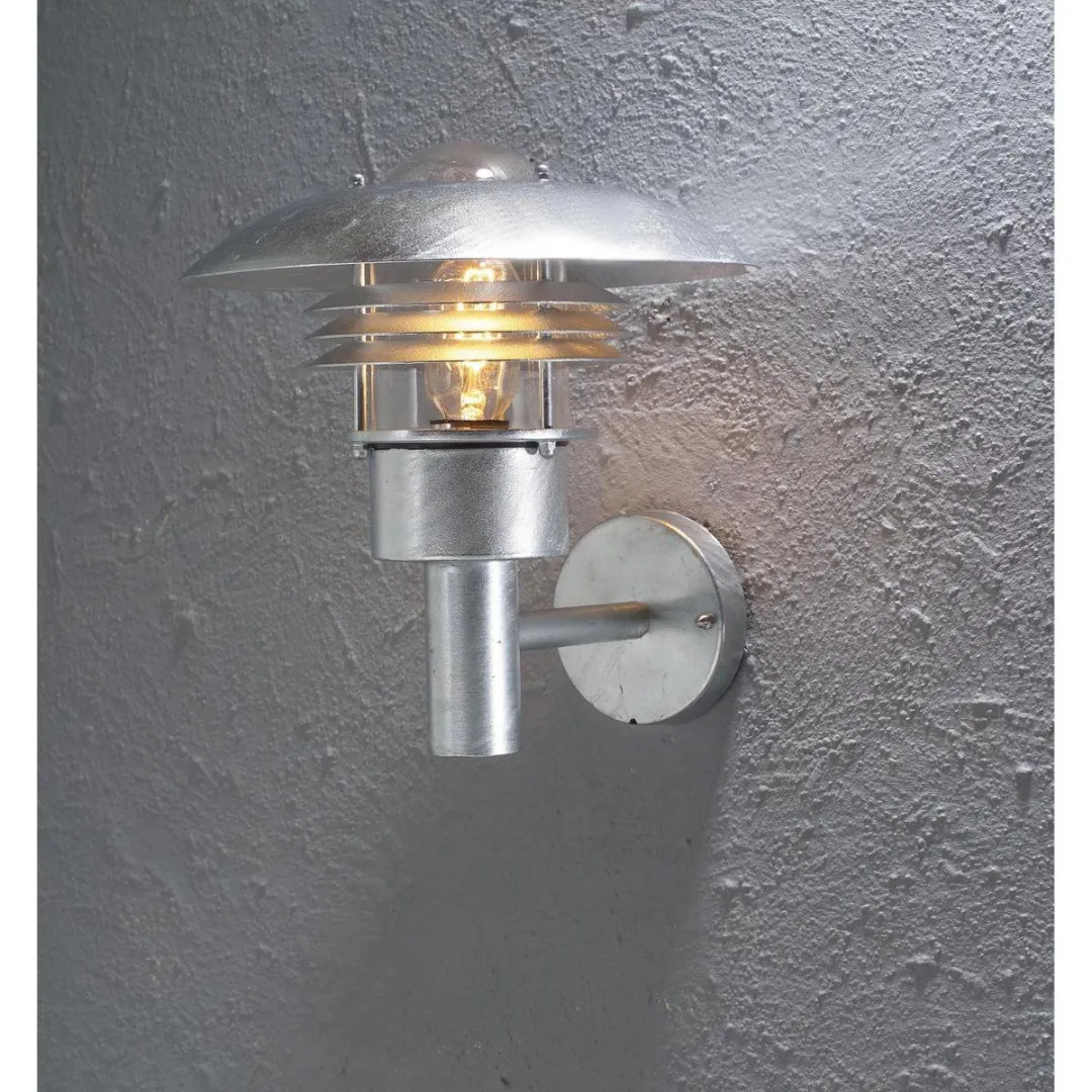 Konstsmide Modena Wandlamp 75W - Staal Zilver - afbeelding 6 van 6