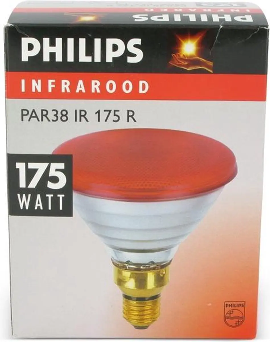 Philips Infrarood Warmtelamp E 175W - Rood - afbeelding 4 van 5