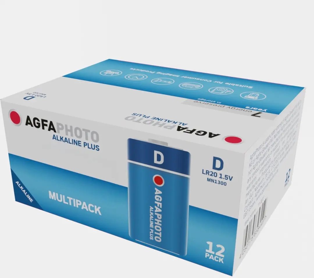 AgfaPhoto Alkaline Plus LR20 MN1300 Batterijen - D 1,5V - afbeelding 3 van 6