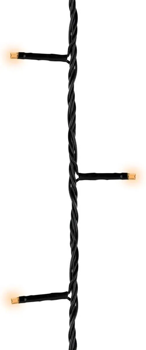 Lumineo Kerstverlichting 480 LED - 300cm - Extra warm wit - Zwart - Timer & dimmer