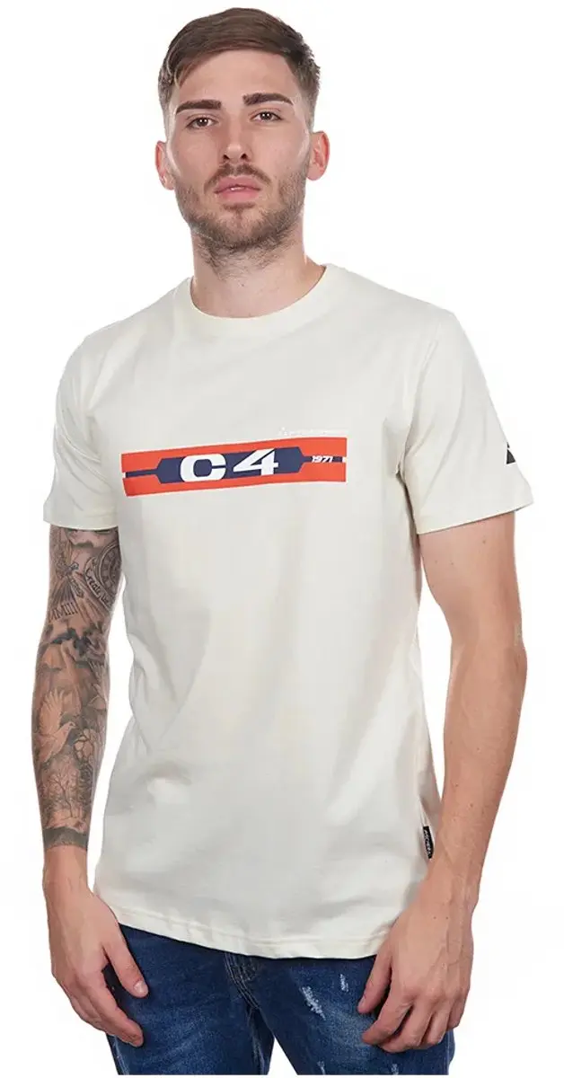 Fischer Rc4 Retro T-shirt Met Korte Mouwen Wit M Man