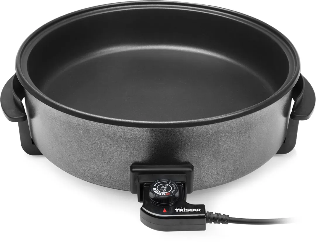 Tristar Elektrische Hapjespan XXL PZ-9146 1500W - 40cm - Zwart/Grijs
