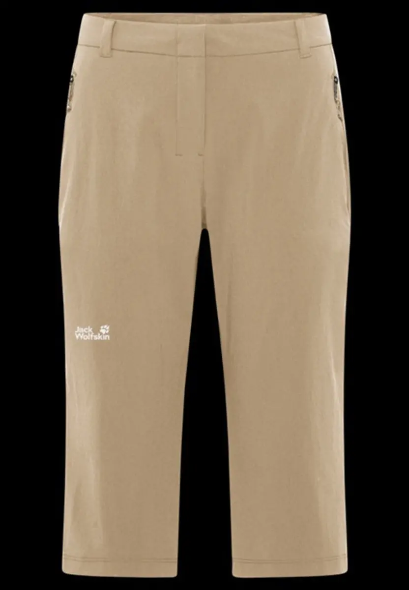 Jack Wolfskin Hikeout 3/4 Pants Women - Capri - Dames - Beige - Maat 40