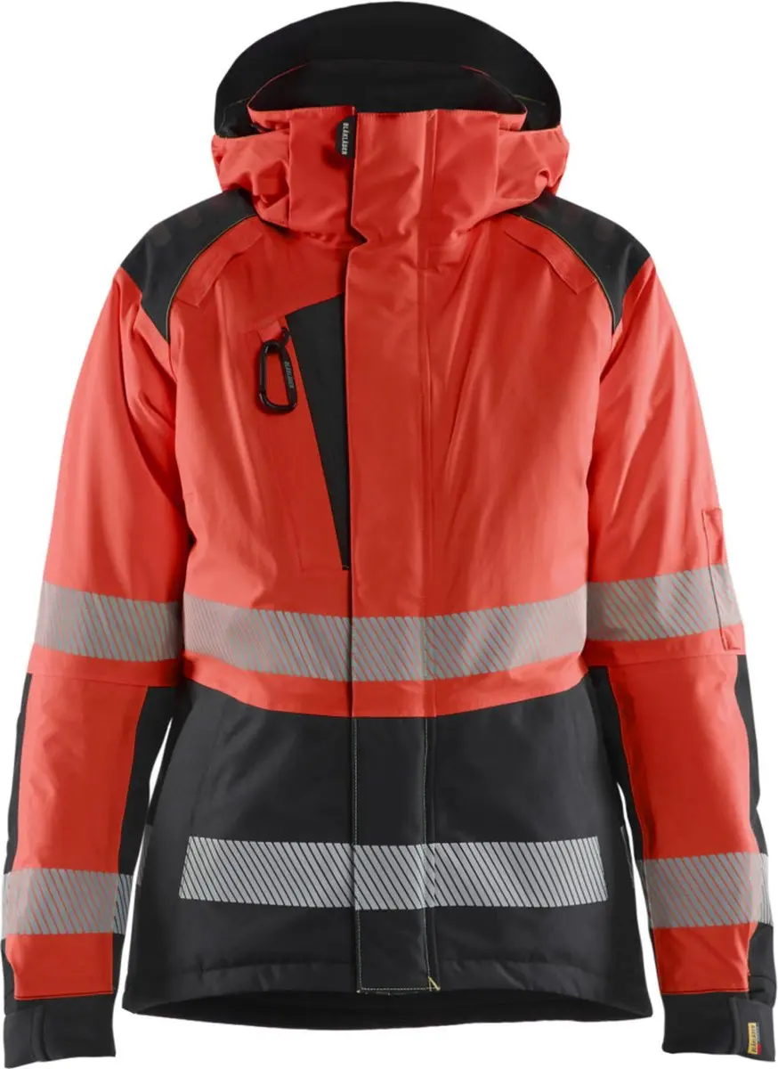 Blaklader 4456-1987 Dames Winterjas High Vis - High Vis Rood/Zwart - XXL