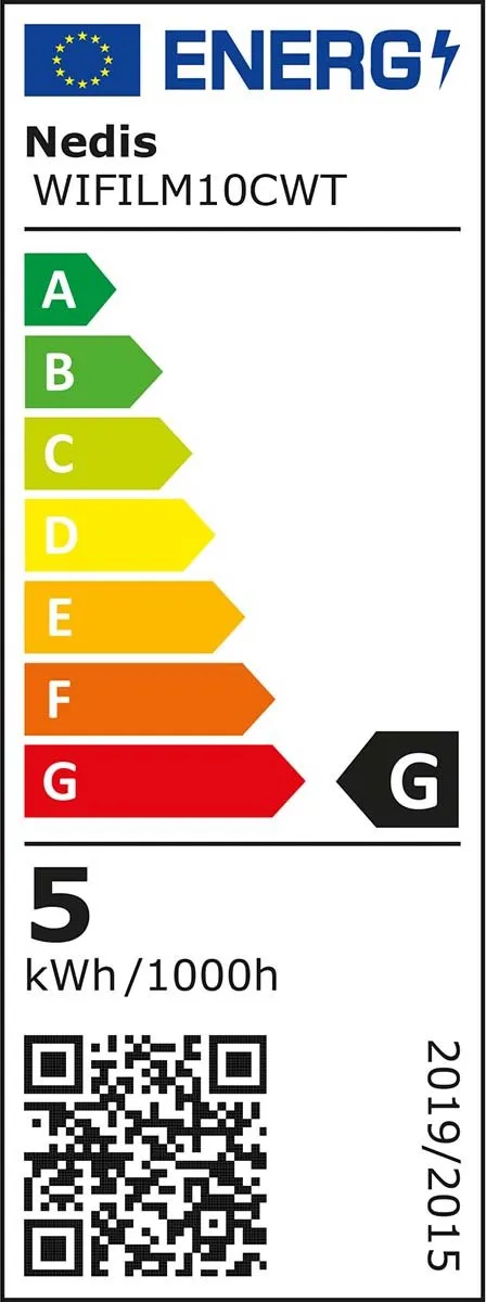 Nedis SmartLife Sfeerverlichting RGB/Wit 5W - Mat Glas