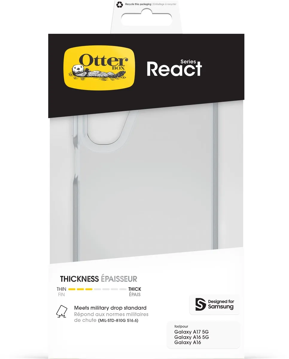OtterBox React Case Samsung Galaxy A16/A17 77-99307 - Transparant