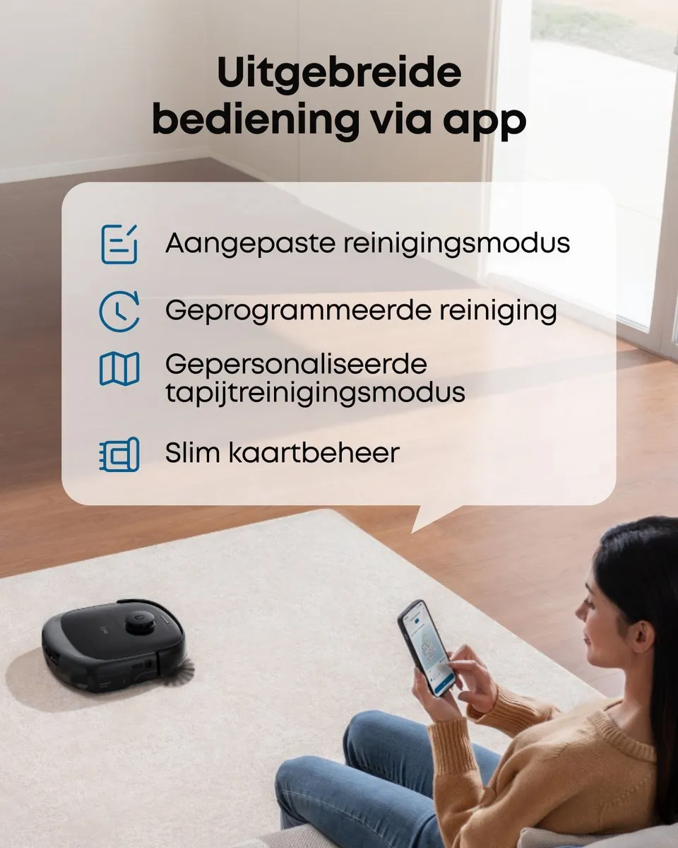 Eufy Omni E25 Robotstofzuiger - 20.000 Pa - Zwart - afbeelding 6 van 6