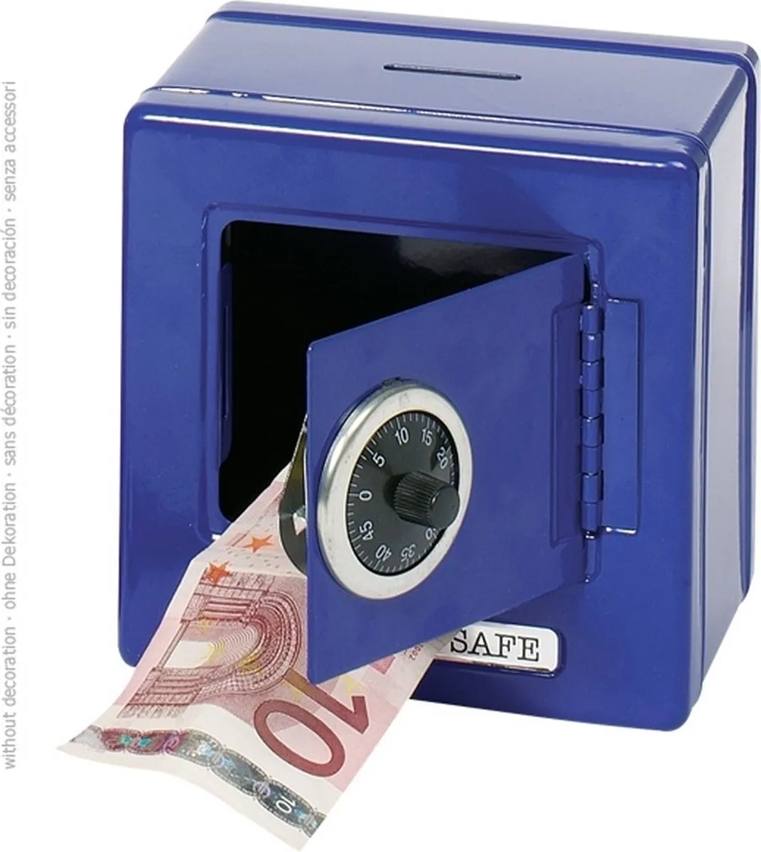 Goki Metaal Kluis met Slot - Blauw